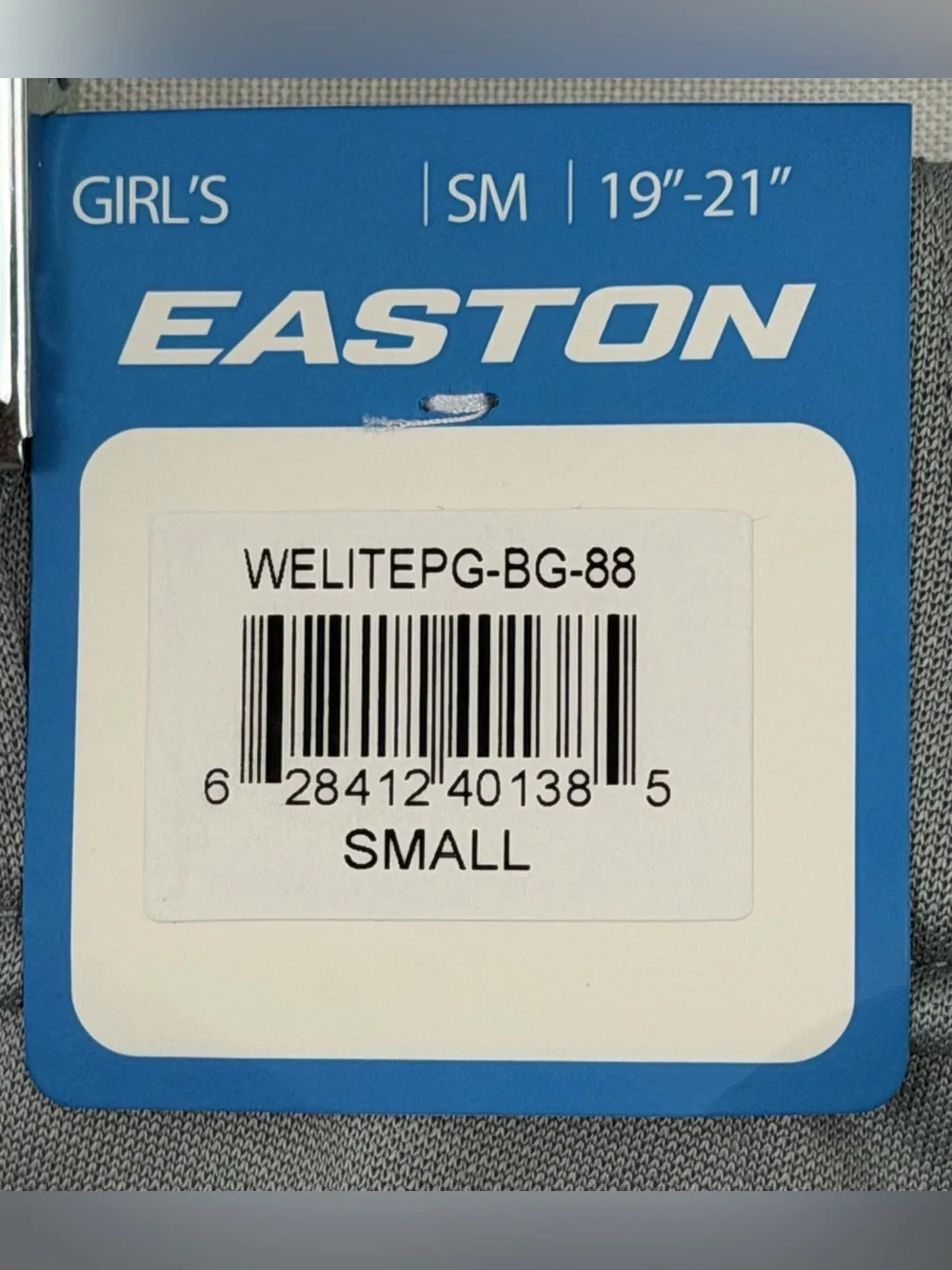 Easton Kids Girls Gray Athletic T-Ball/Softball/Baseball Pants Small 19-21”W NWT